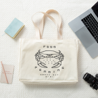 Sci fi crab brand - tote bag