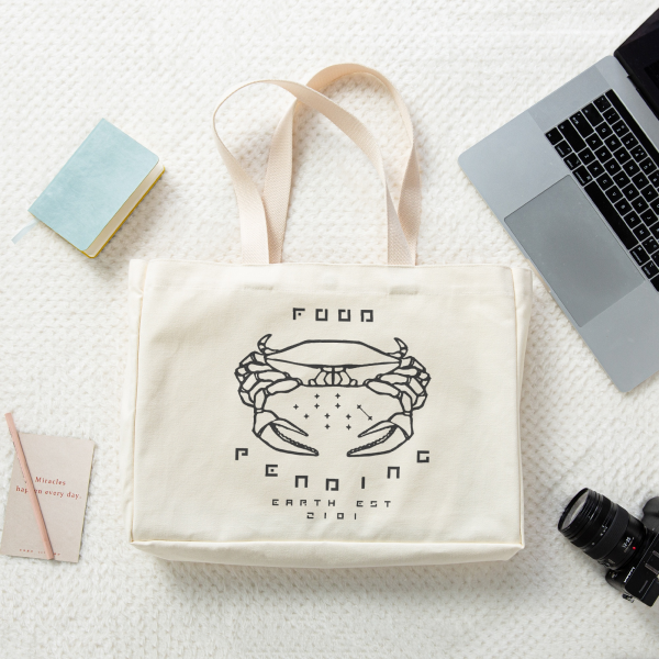 Sci fi crab brand - tote bag