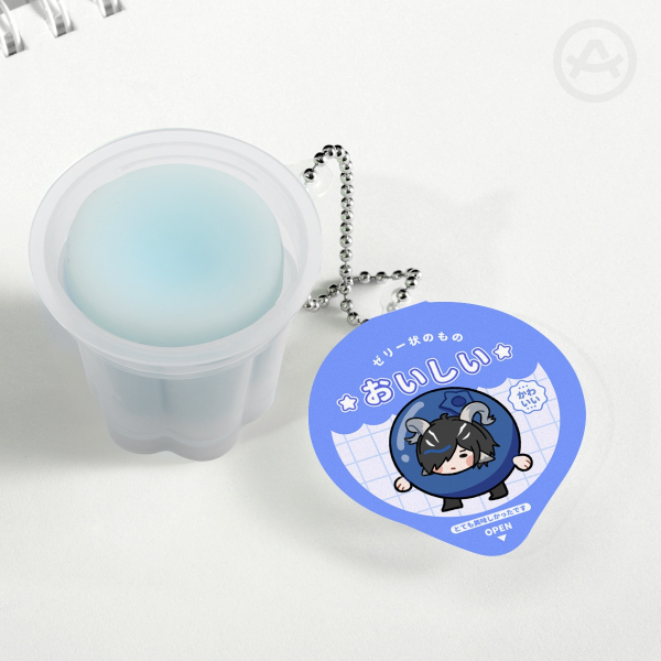 [ AK Fanmerch ] Lessing Squishy Pudding Jelly Keychain