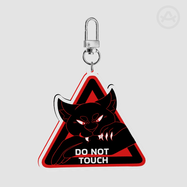 Do Not Touch Keychain