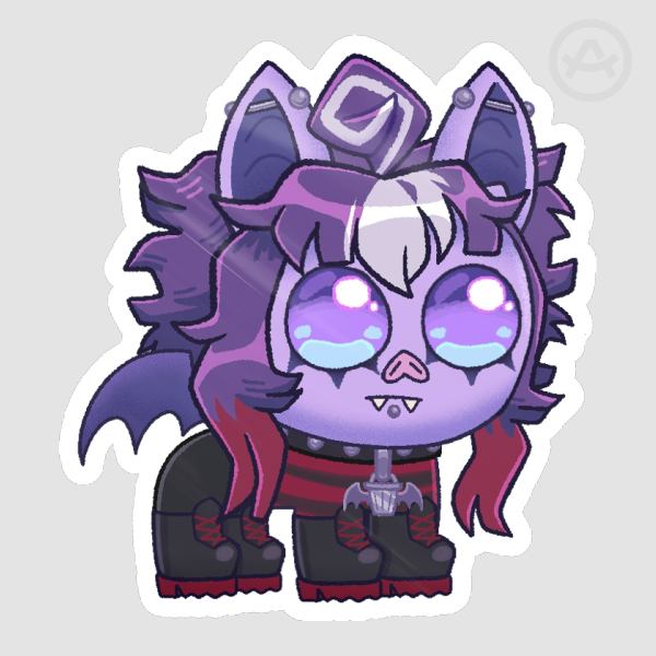 Trash Bat Char autism creature [sticker]