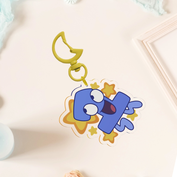 One BFDI/TPOT 2" Acrylic Keychain