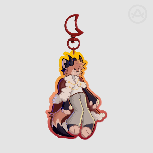 Cyrus Colored Edge Acrylic Keychain