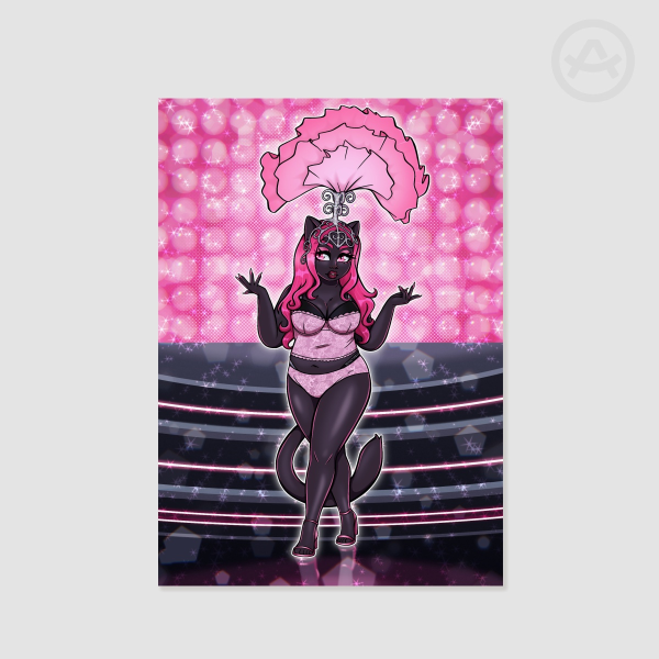 Catty Noir Victoria Secret Model Print