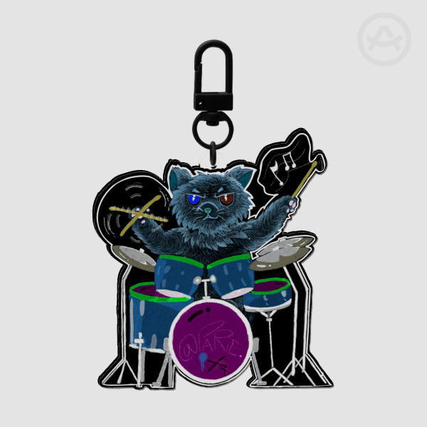 Catty Parie Band The Drummer Full Bleed Acrylic Keychains