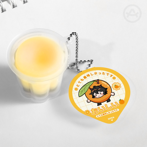 [ AK Fanmerch ] Ebenholz Squishy Pudding Jelly Keychain