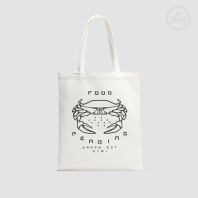 Sci fi crab brand - taller tote bag