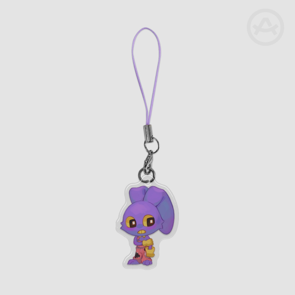 Jax Abstraction Epoxy Acrylic Keychain