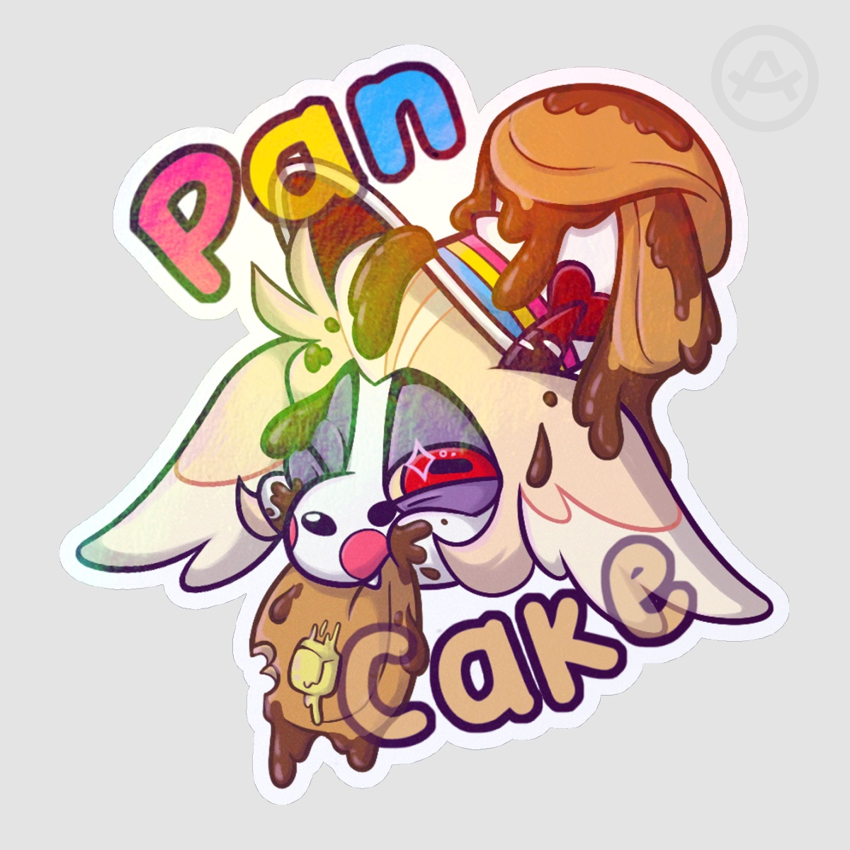 Rainbow Pan-Cake Dik-Dik Sticker