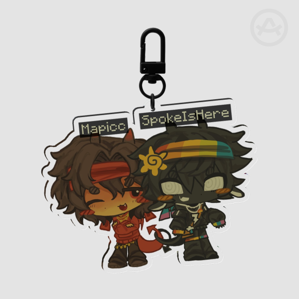 Devious Duo Acrylic Keychain