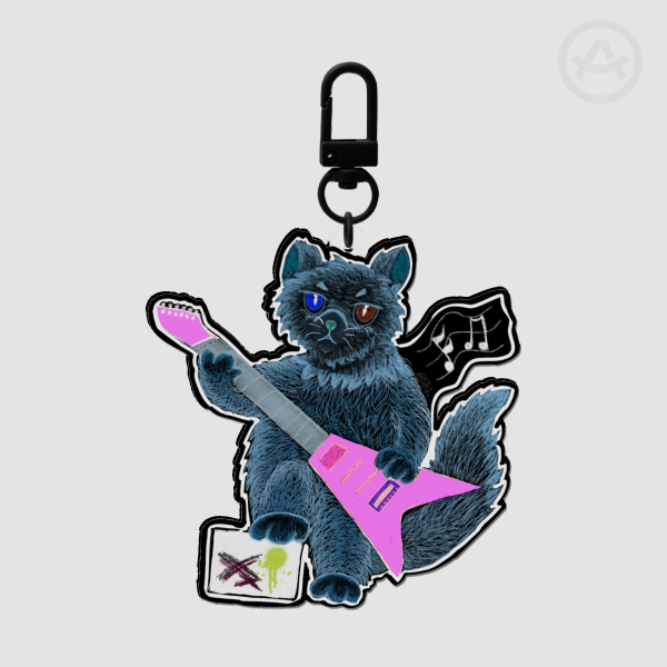 Catty Parie Band The Guitarist Full Bleed Acrylic Keychains