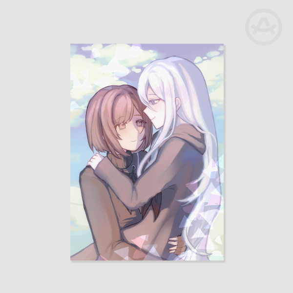 Kanade & Ena Clouds Print