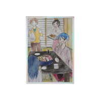 Japanese room Art Boards with Rainbow-Edged - 4.1"x5.83 "(105x148mm)