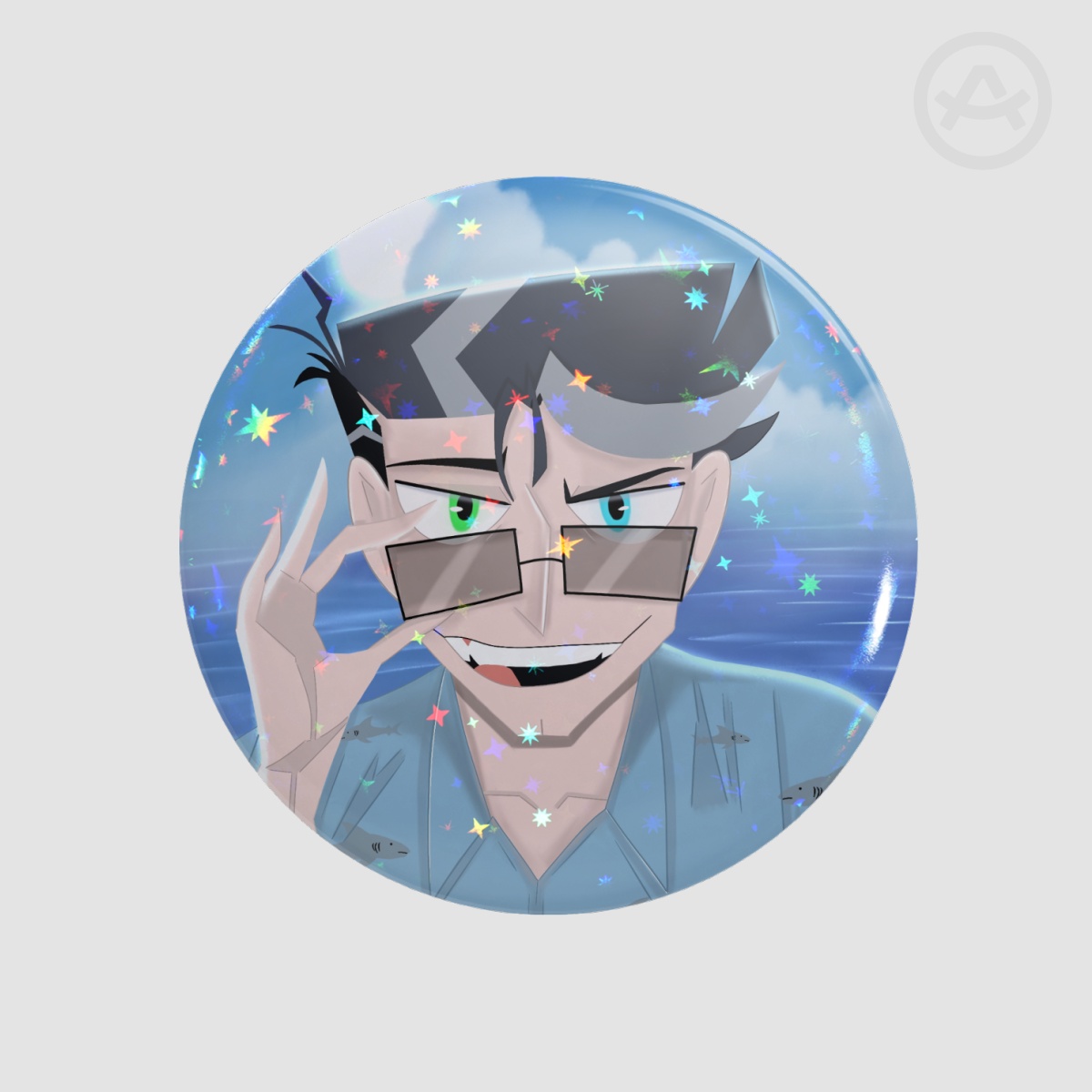 Hazbin Hotel Vincent Whittman Pin / Vox - Summer look by Njaia