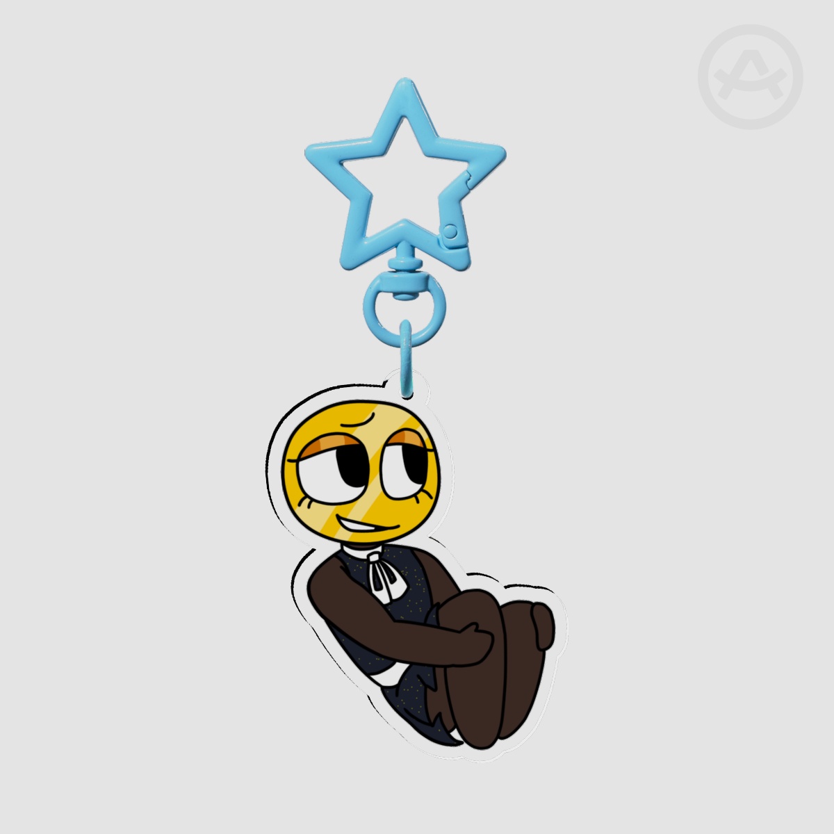 Double Sided Gina Keychain
