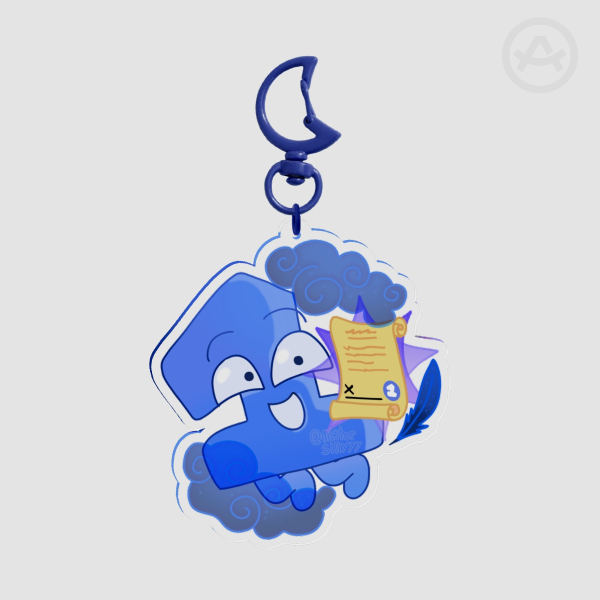 One TPOT Clear Acrylic Keychain