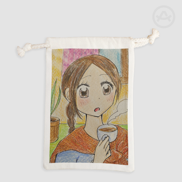 Tea time Drawstring Pouch