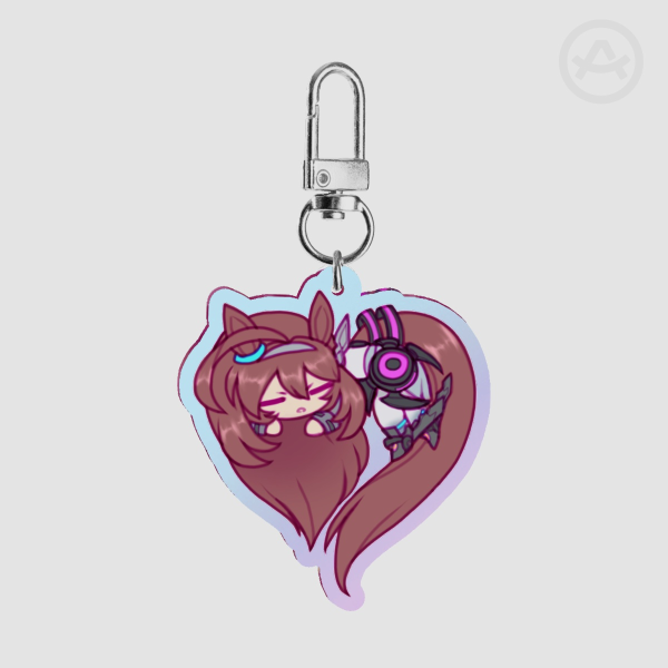 Umamusume - Mihono Bourbon Sleeping Keychain