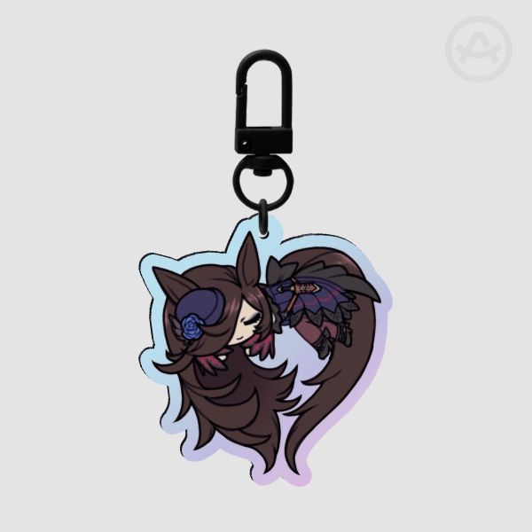 Umamusume - Rice Shower Sleeping Keychain