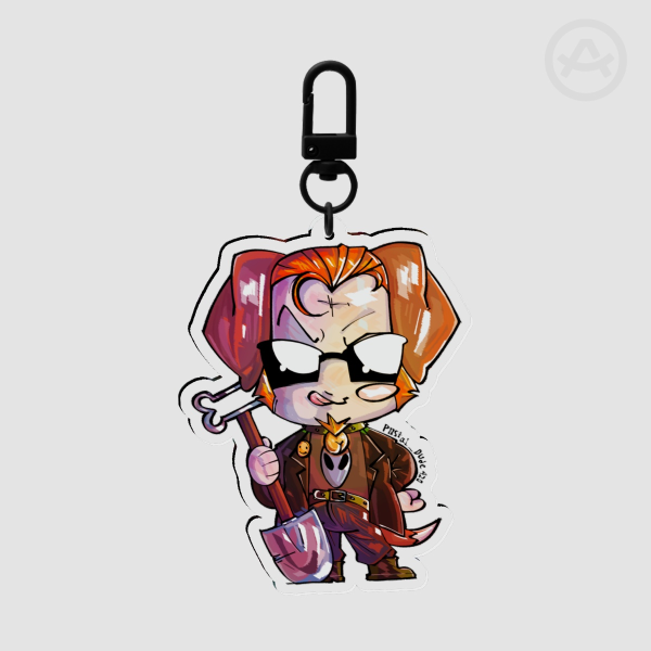 Postal Dude (Clear Acrylic keychain!)