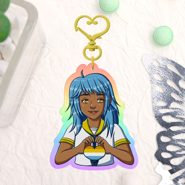 [LGBTQIA+] AroAce Pride Scout 3-Inch Keychain