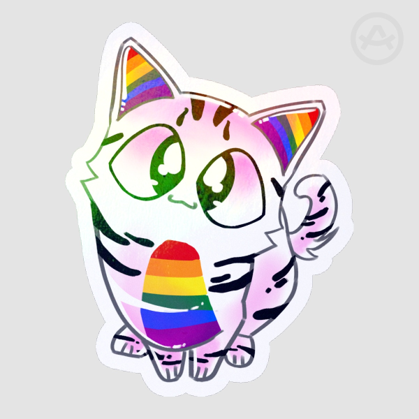 Pride Ally Cat Sticker