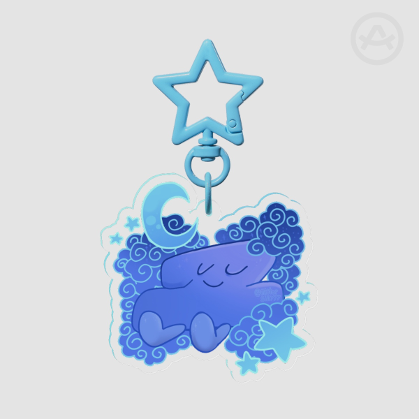One TPOT sleeping Acrylic Keychain