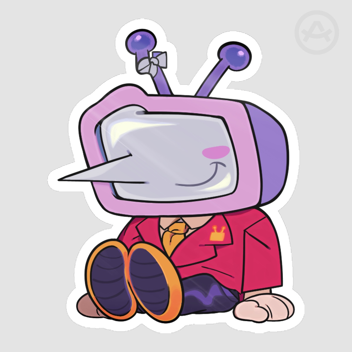 Mr Ant Tenna Sticker