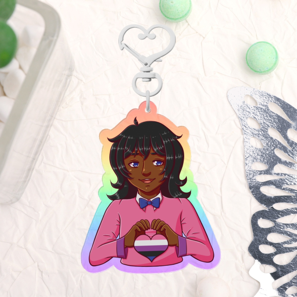 [LGBTQIA+] Genderfluid Pride Scout 3-Inch Keychain