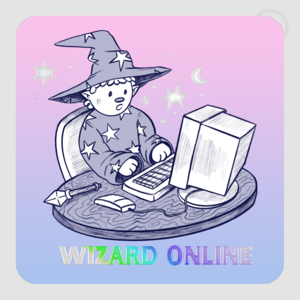 Wizard Online Hot Foil Stickers