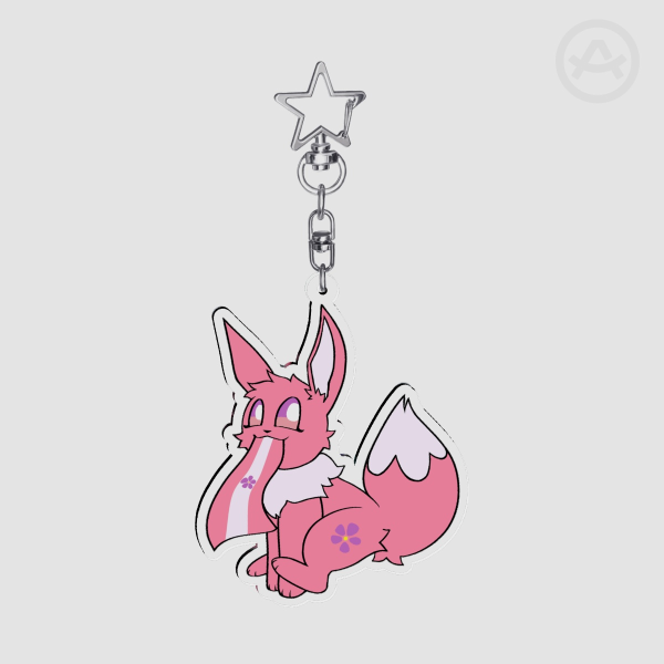 Sapphic Pride Eevee Keychain
