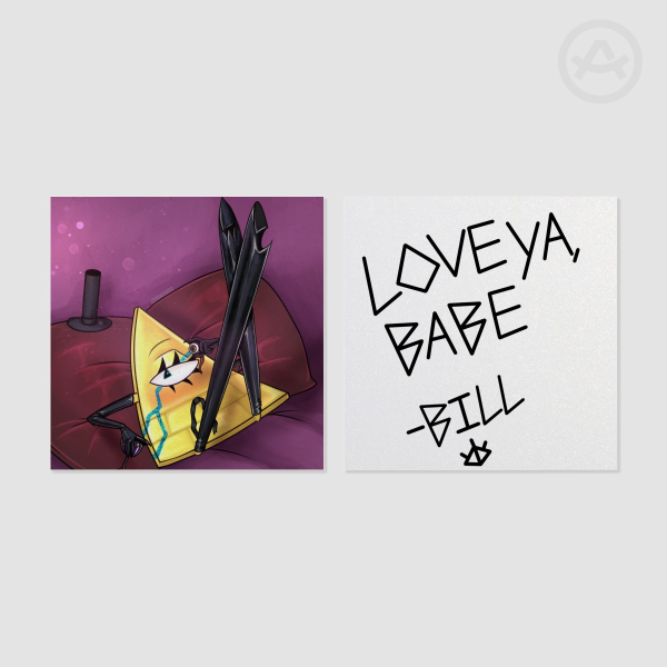 Bill Cipher Pinup Photocard