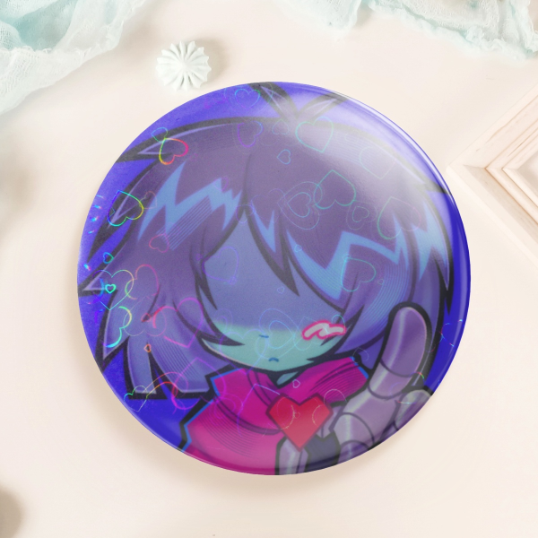 Kris Deltarune Round Badge