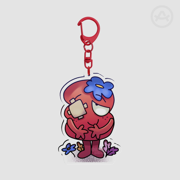 Three TPOT Clear Acrylic Keychain