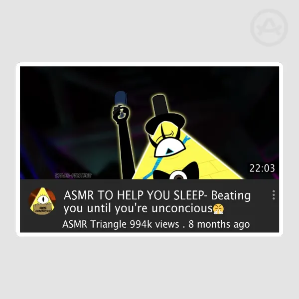 ASMR to help you sleep meme sticker