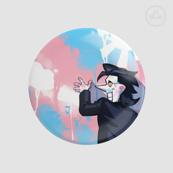 Trans Spamton Pride Pin