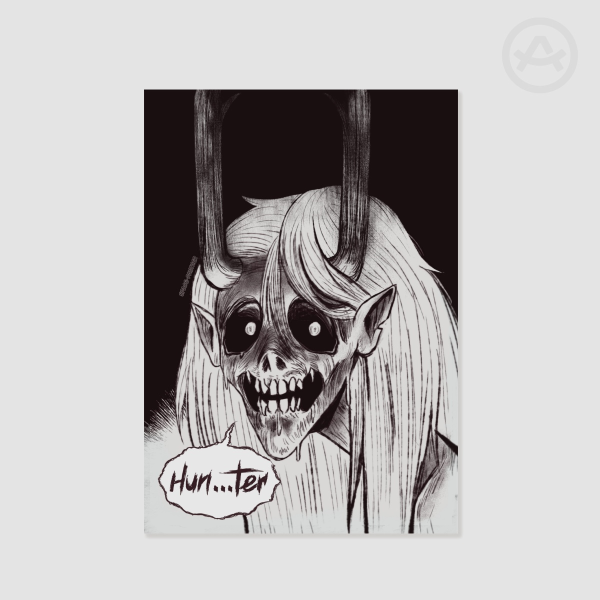 Junji Ito Palismonster Belos with dialogue poster
