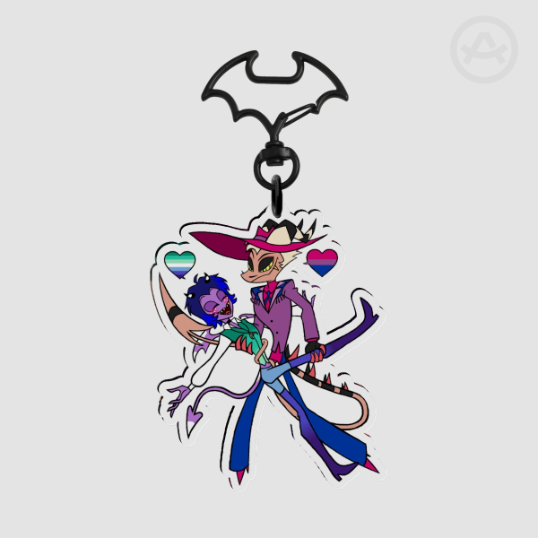 StrikerxFaux Pride Acrylic Keychains
