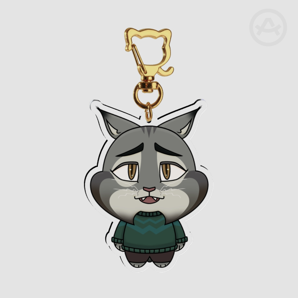 Pawbert Acrylic Keychain (2 sides)