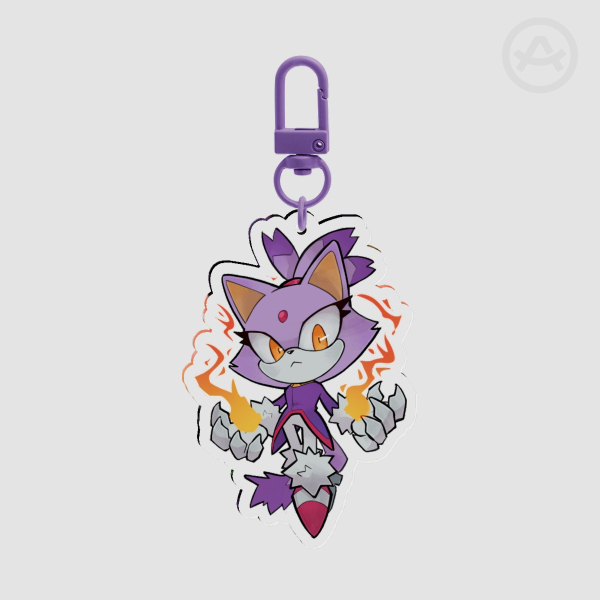 Blaze the Cat Acrylic Keychain