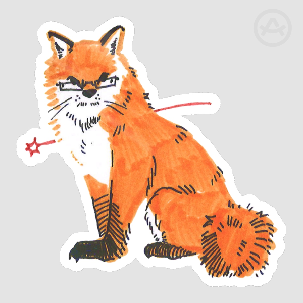 Project Hail Mary Grace Fox Sticker