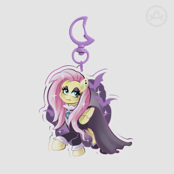 Fluttergoth Clear Acrylic Keychain