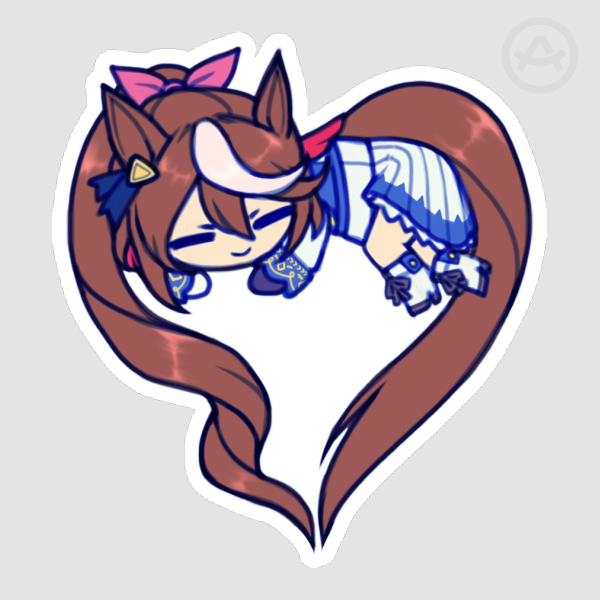 Umamusume - Tokai Teio Sleeping Sticker
