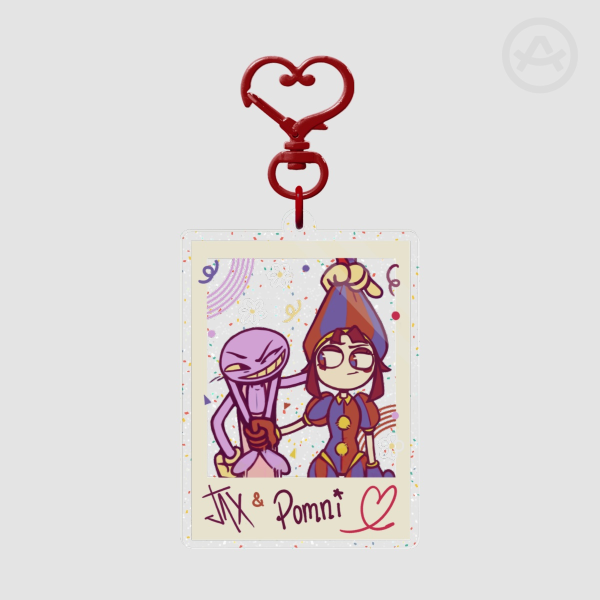 Funnybunny Glitter Acrylic Keychain