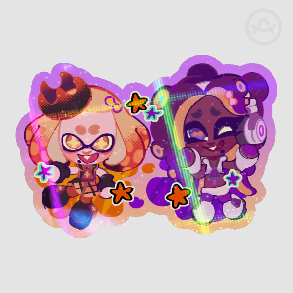 Splatoween Off the Hook | Colored Edge Die Cut Sticker