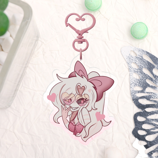 HuskerDust Sapphic Summer set | Angel Dust | Acrylic keychain
