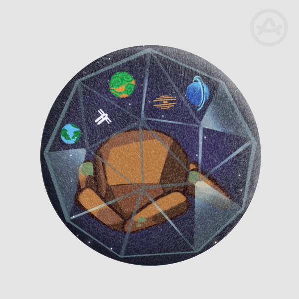 Sleepy Rocky Plush Badge