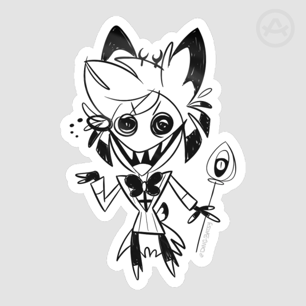 Scribble Alastor Sticker