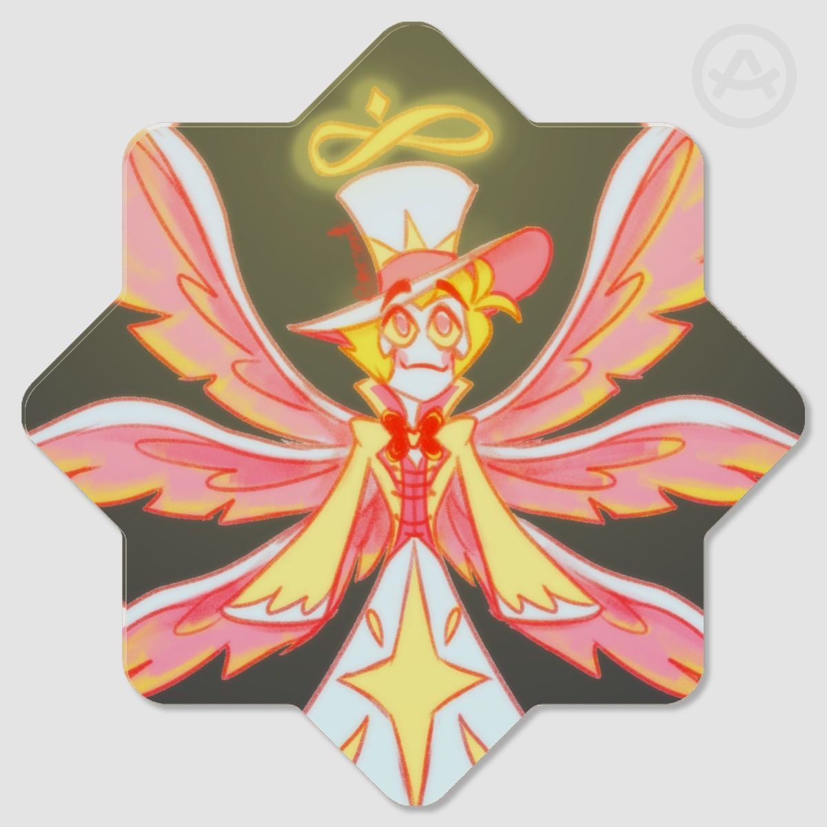 Angel Luci Wood Coaster