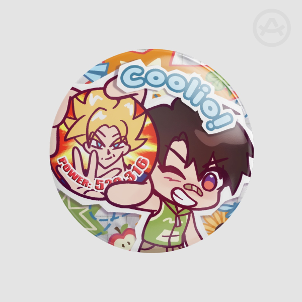 Goku Pogs - Caleb Badge
